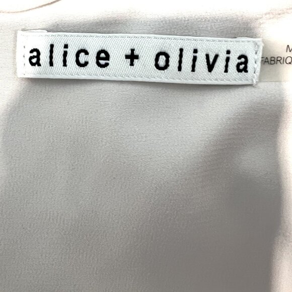 Alice + Olivia SET Mini Skirt SZ: 2 & Top SZ XS Ivory Cream Guipure Lace - Picture 12 of 14